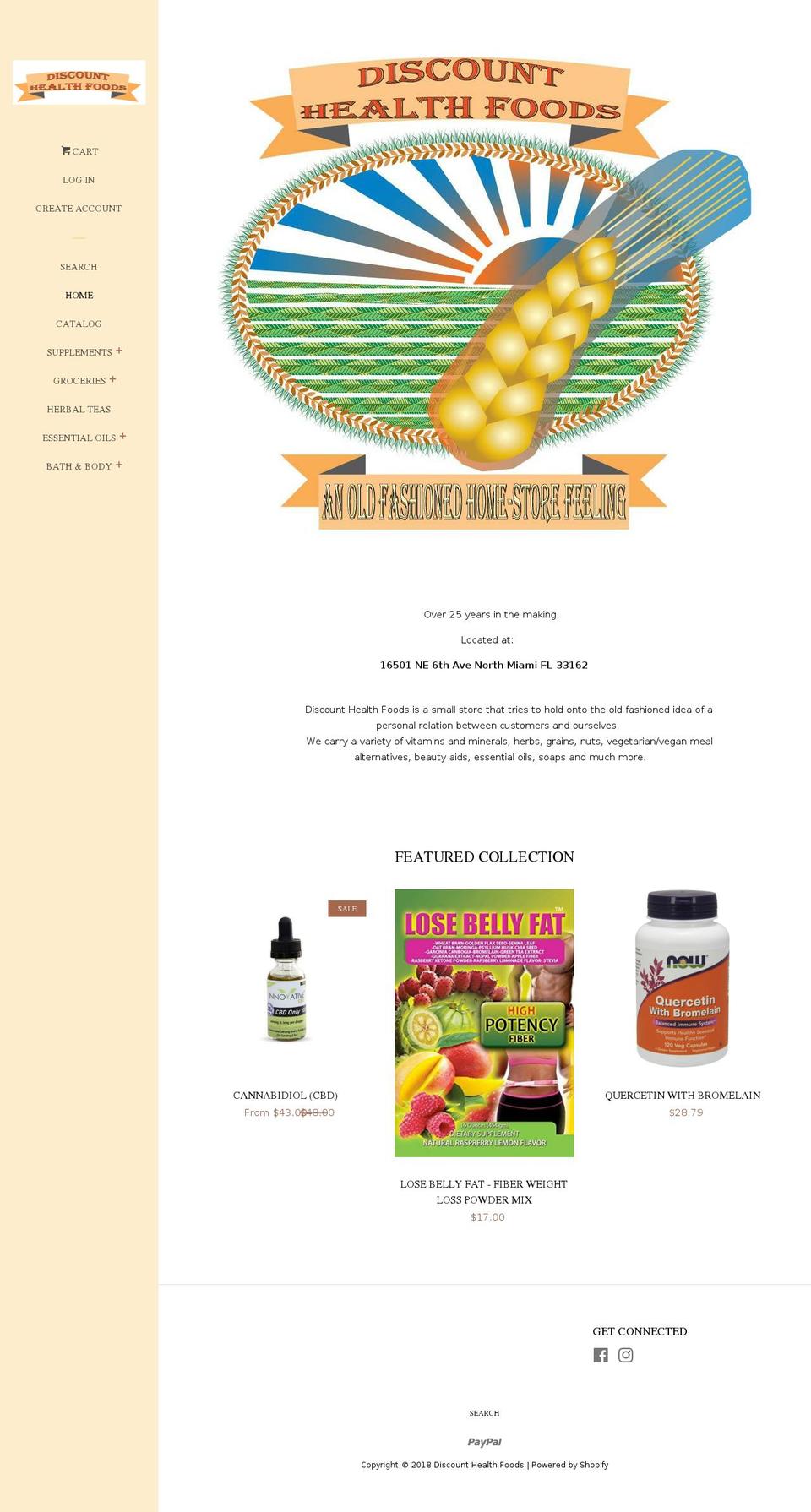 discount-healthfoods.com shopify website screenshot