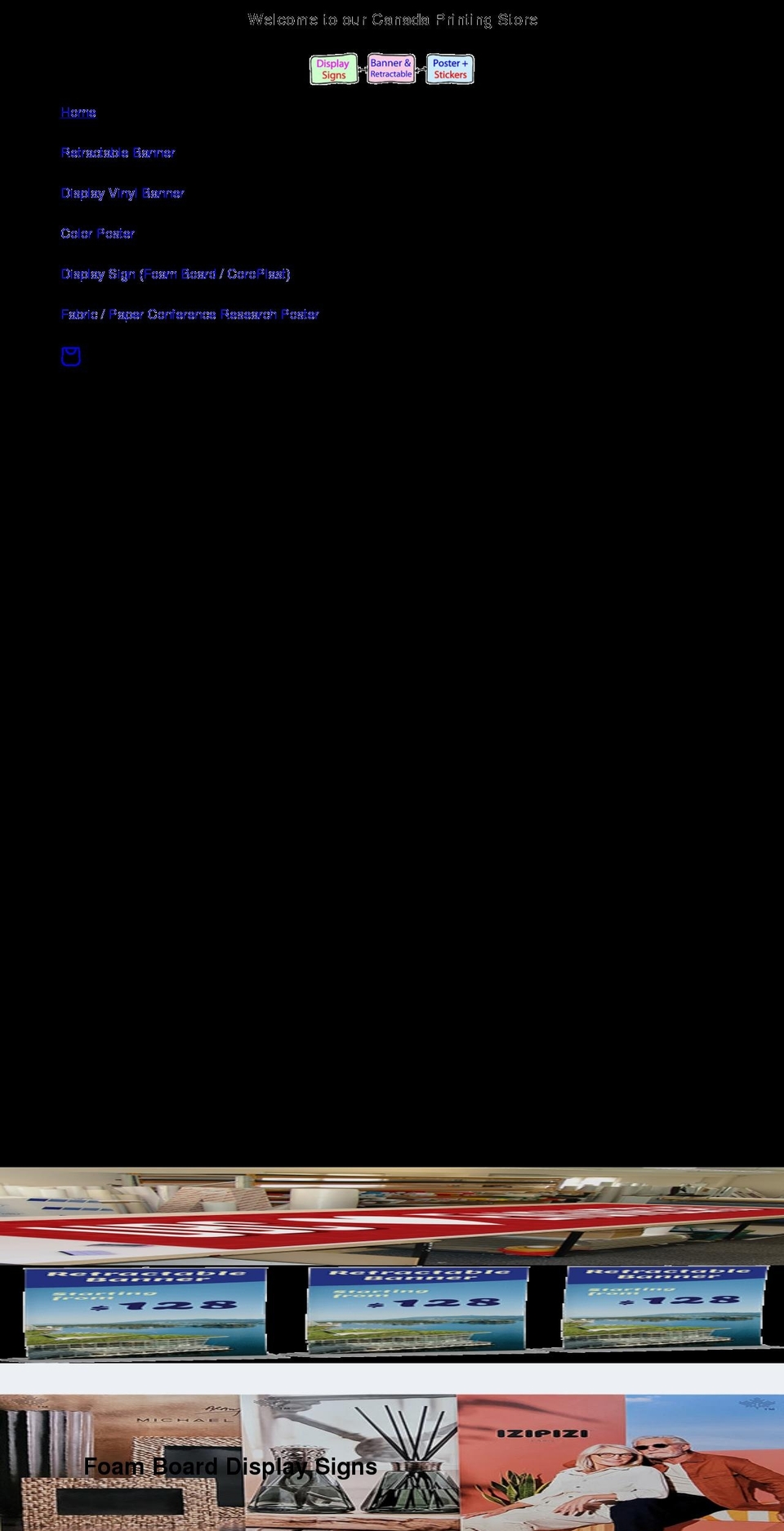 discount-sign.com shopify website screenshot