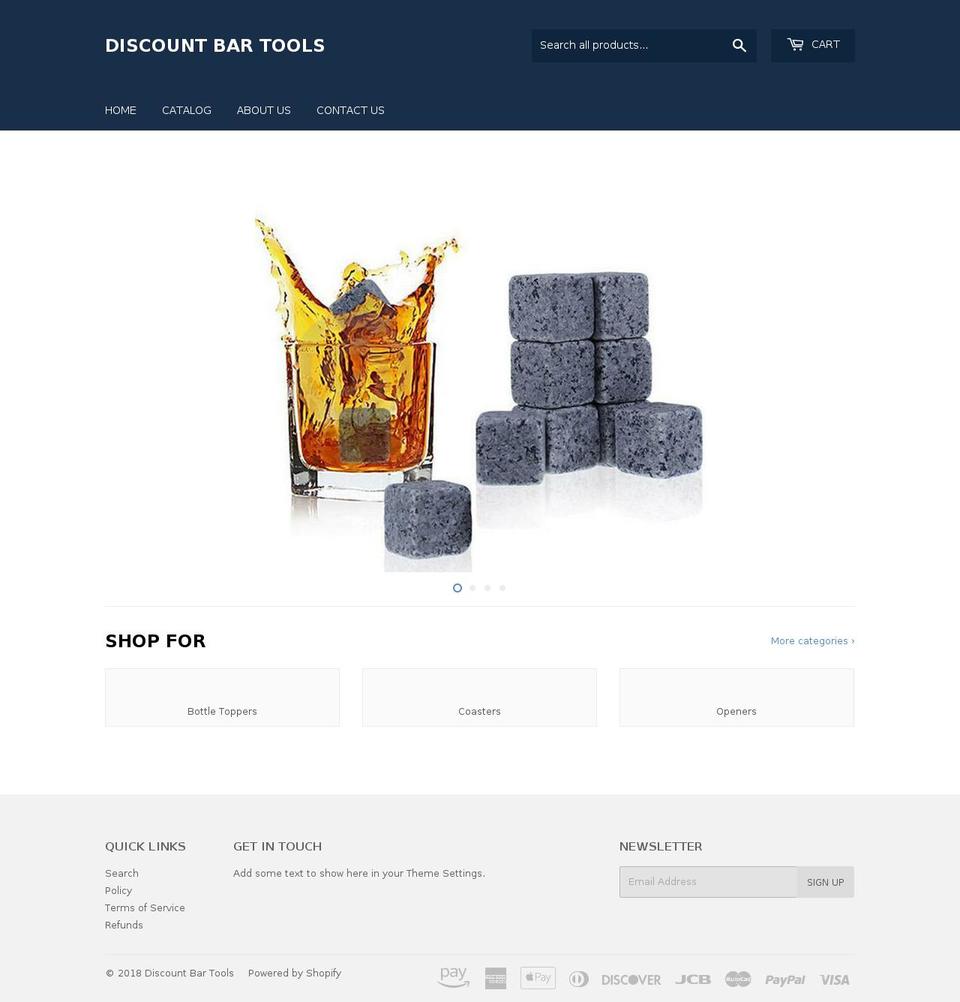 discountbartools.com — Shopify storefront screenshot