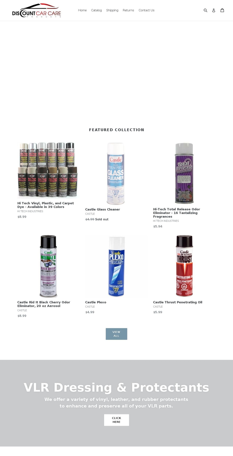 discountcarcareproducts.com shopify website screenshot