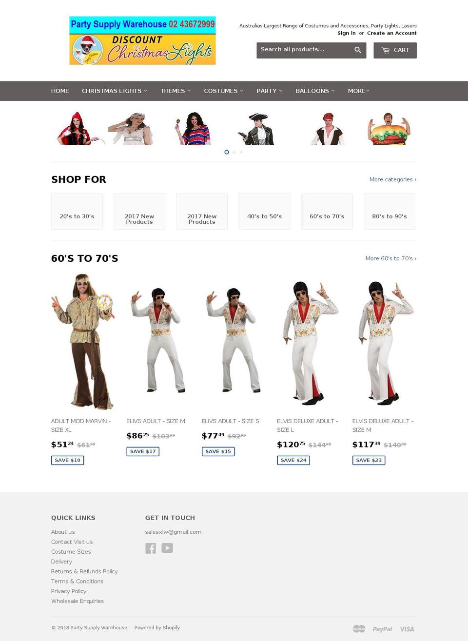 discountchristmaslights.com.au shopify website screenshot