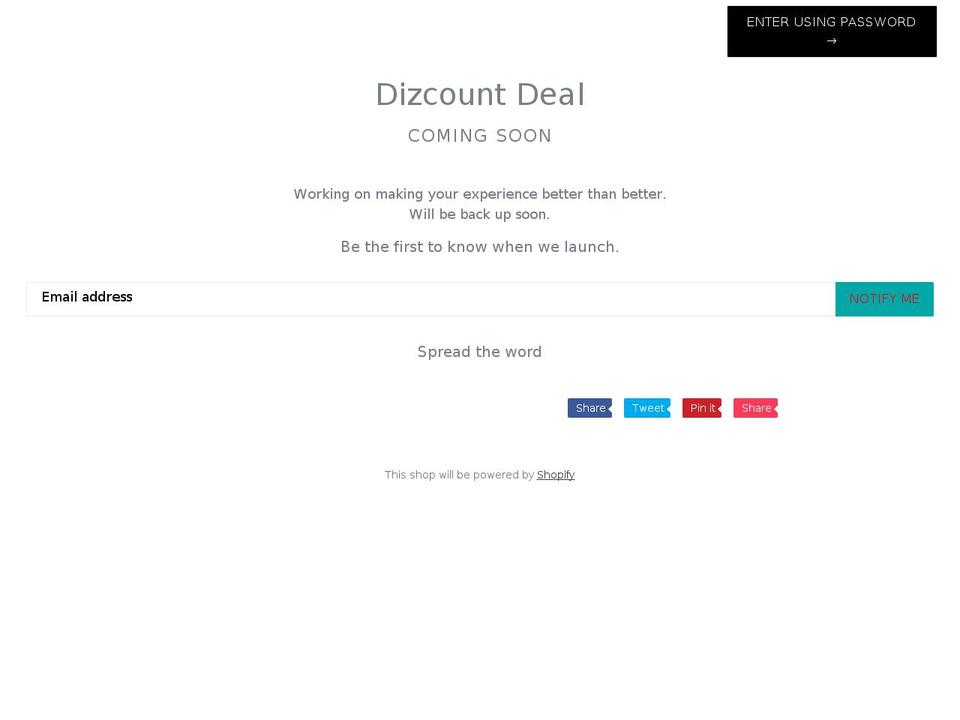 discountdeal101.myshopify.com shopify website screenshot
