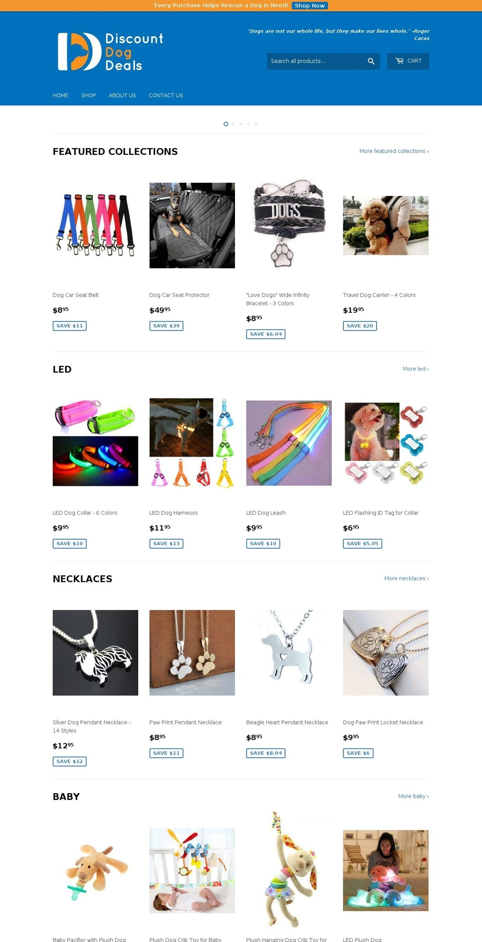 discountdogdeals.com — Shopify storefront screenshot
