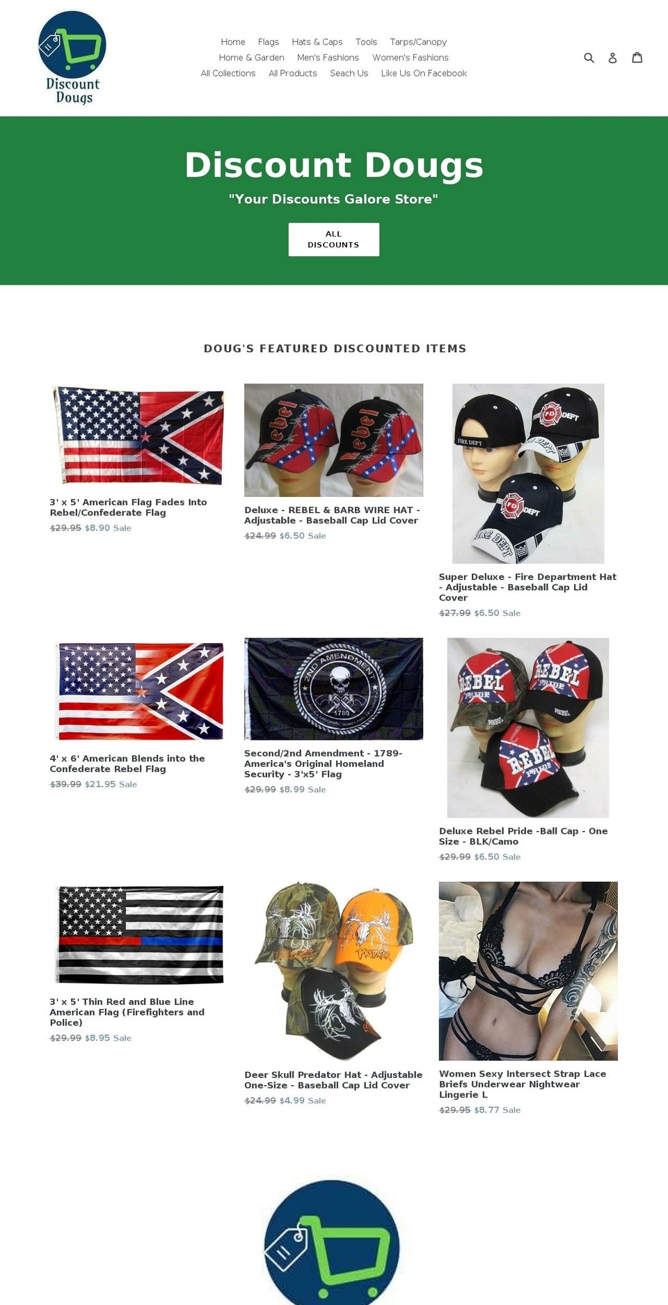 discountdougs.com — Shopify storefront screenshot