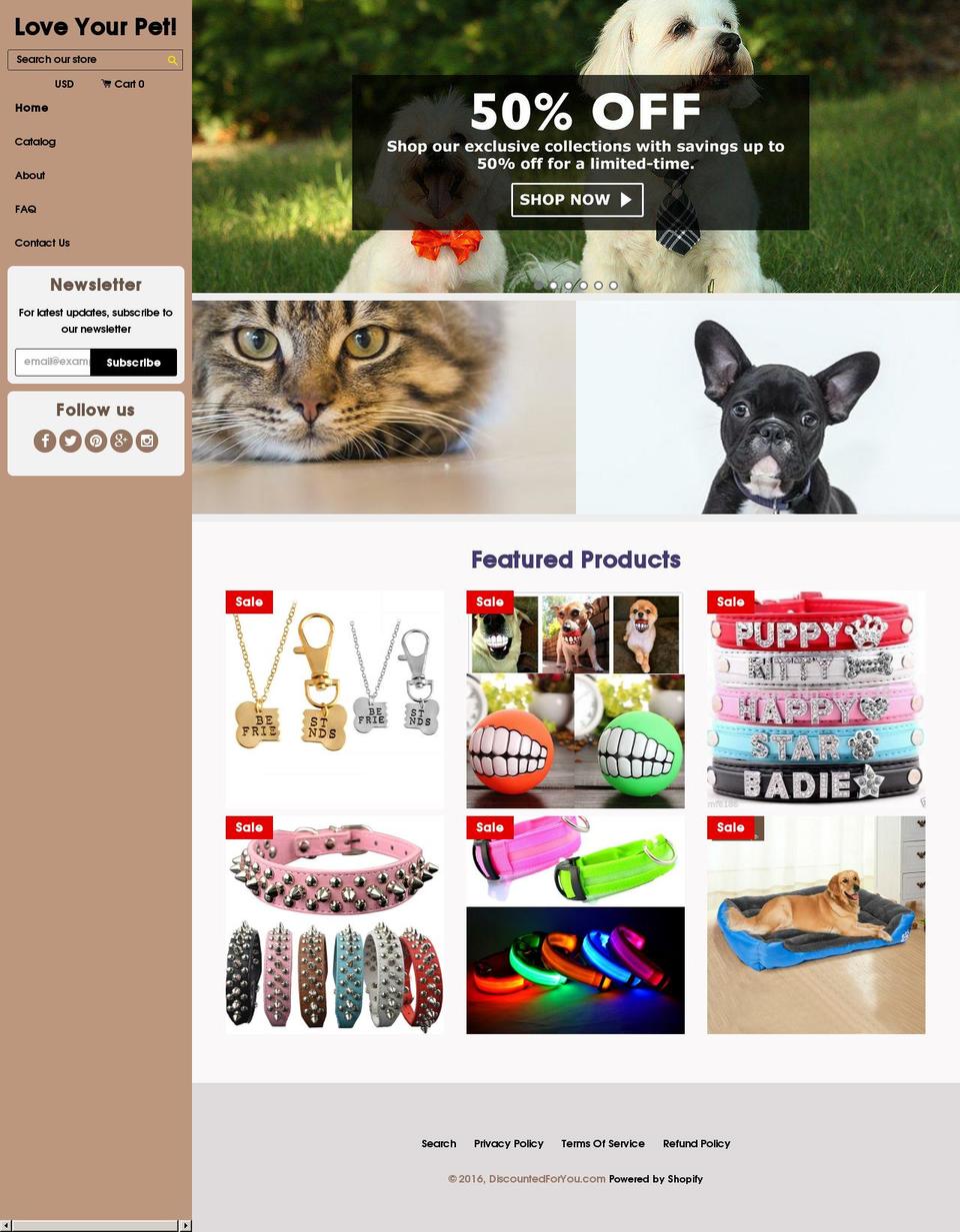 discountedforyou.com — Shopify storefront screenshot