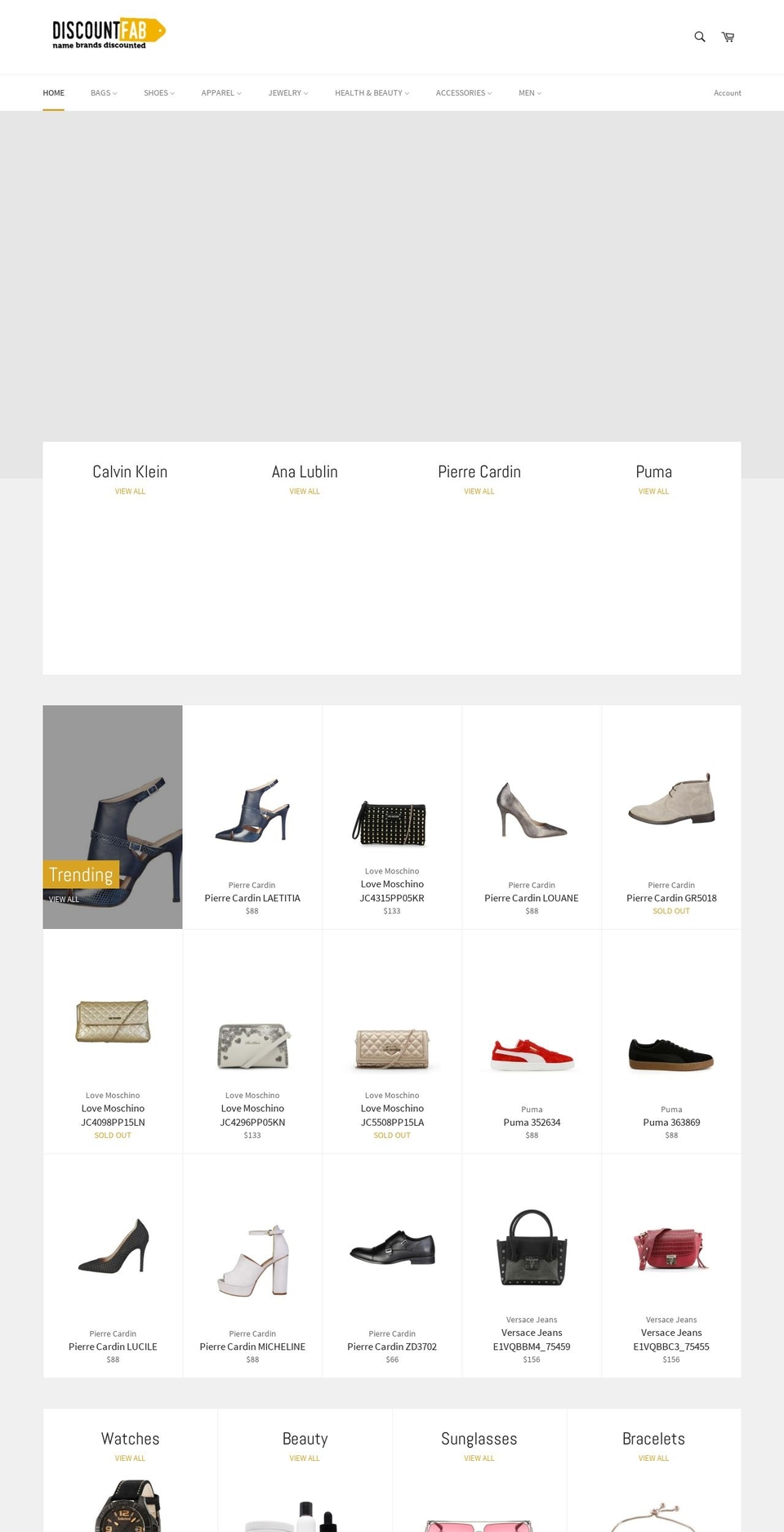 discountfab.com — Shopify storefront screenshot