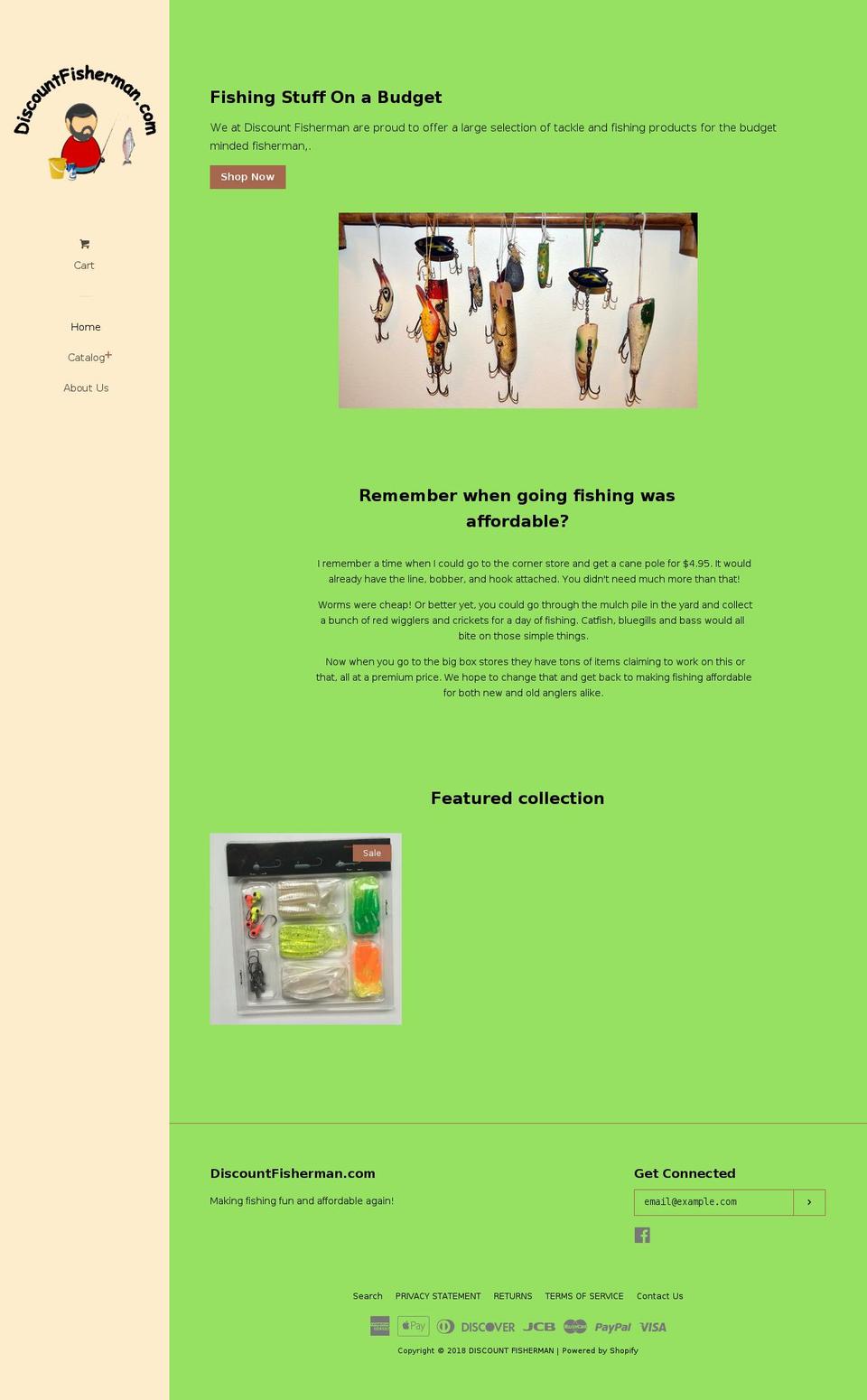 discountfisherman.com — Shopify storefront screenshot