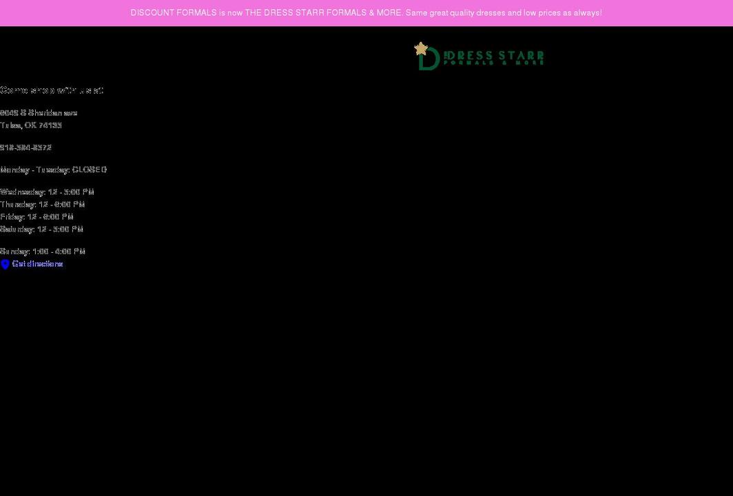 discountformals.net shopify website screenshot