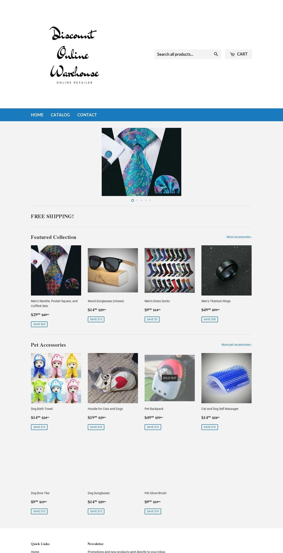 discountonlinewarehouse.com — Shopify storefront screenshot