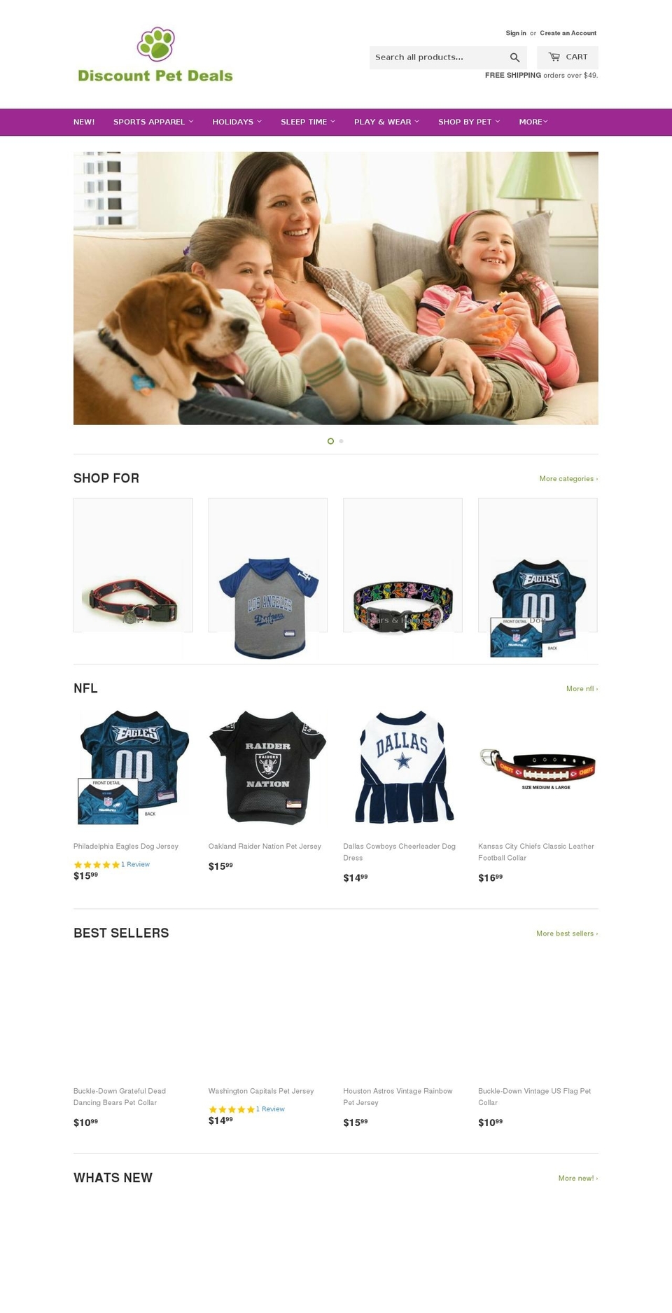 discountpetdeals.com shopify website screenshot
