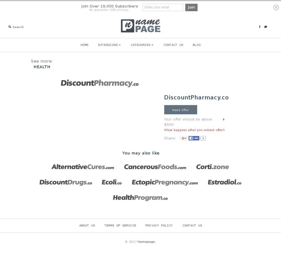 discountpharmacy.co shopify website screenshot