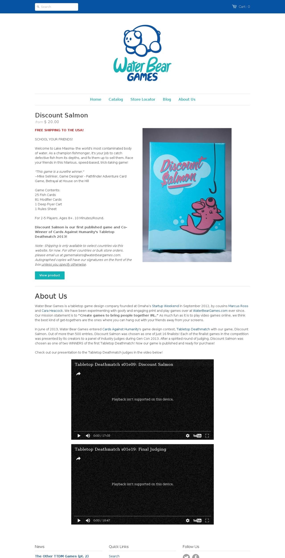 discountsalmon.com shopify website screenshot