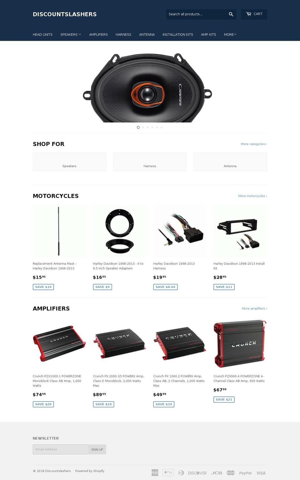 discountslashers.com — Shopify storefront screenshot