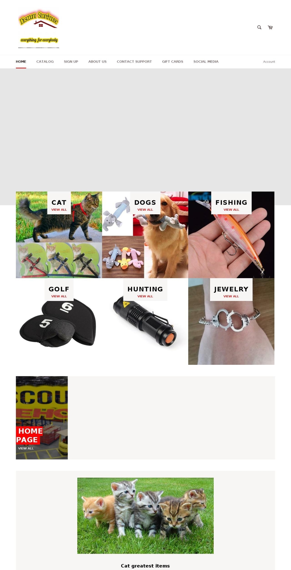 discountstorehouse.com shopify website screenshot