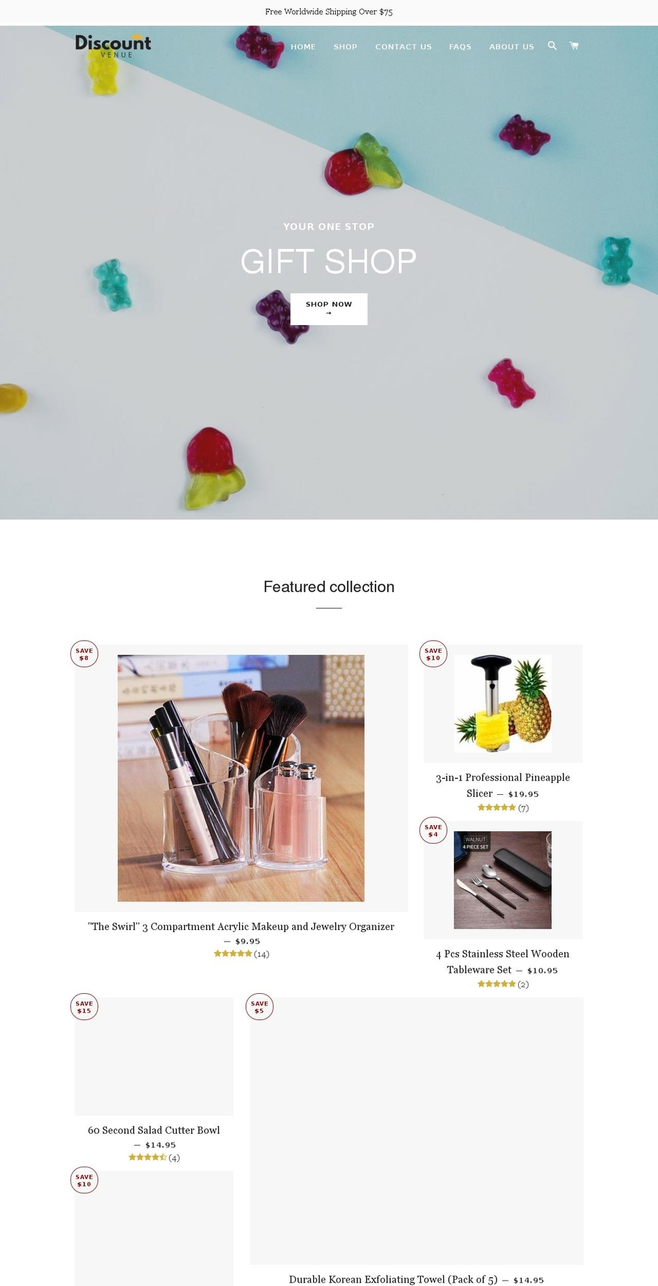 discountvenue.com — Shopify storefront screenshot