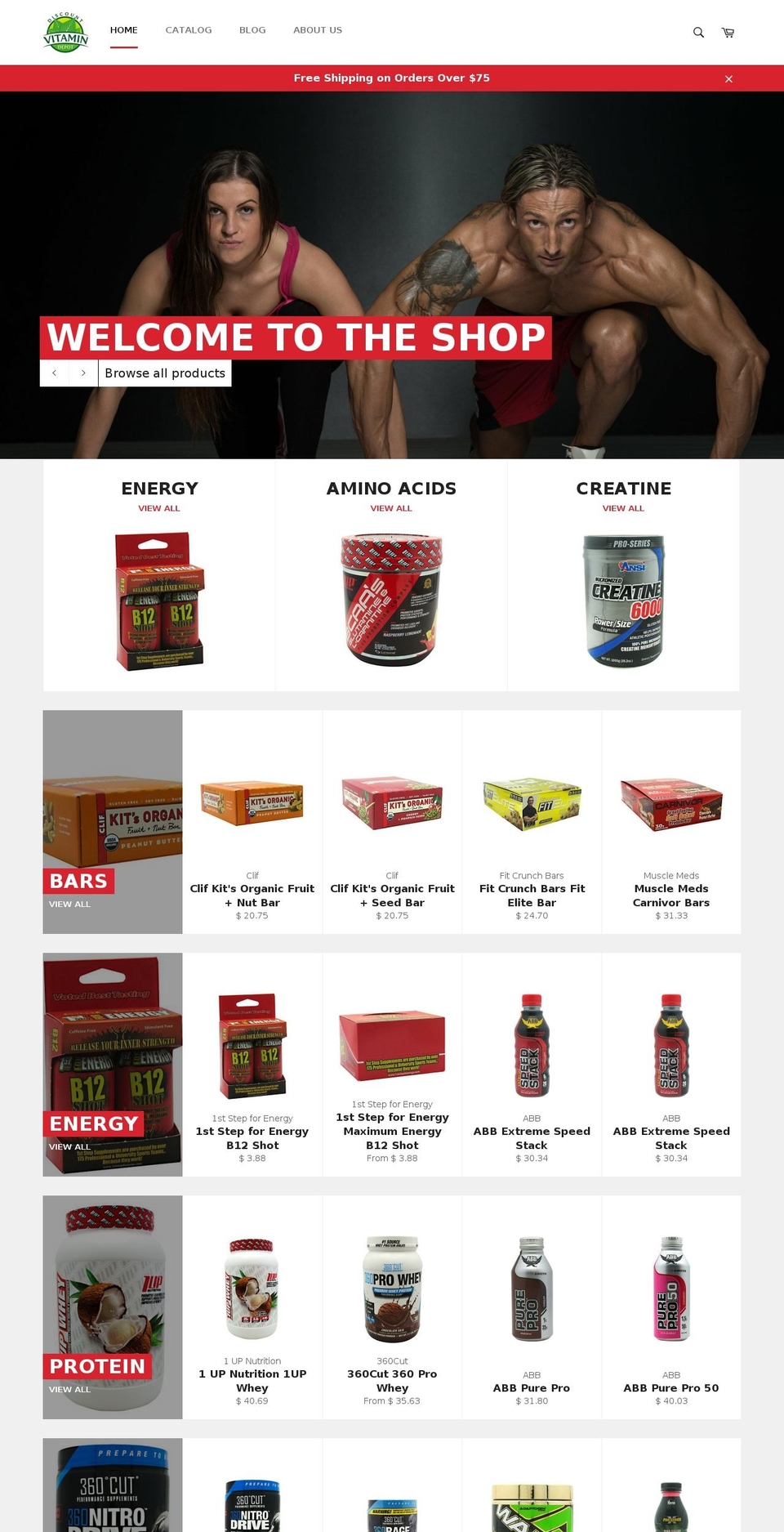 discountvitamindepot.com shopify website screenshot