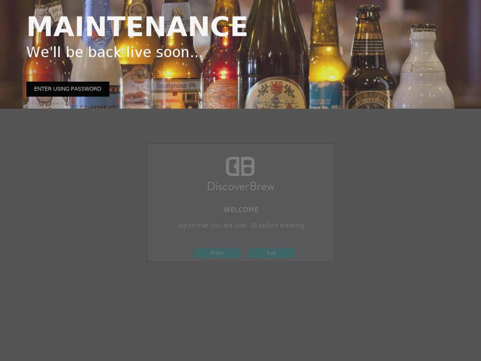 discoverbrew.com shopify website screenshot