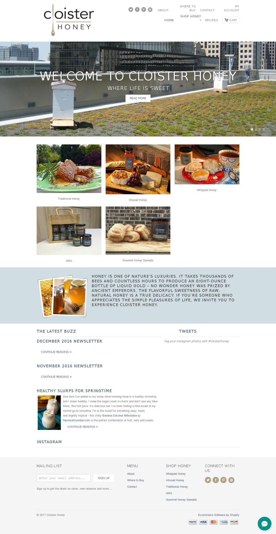 discovercloister.com shopify website screenshot
