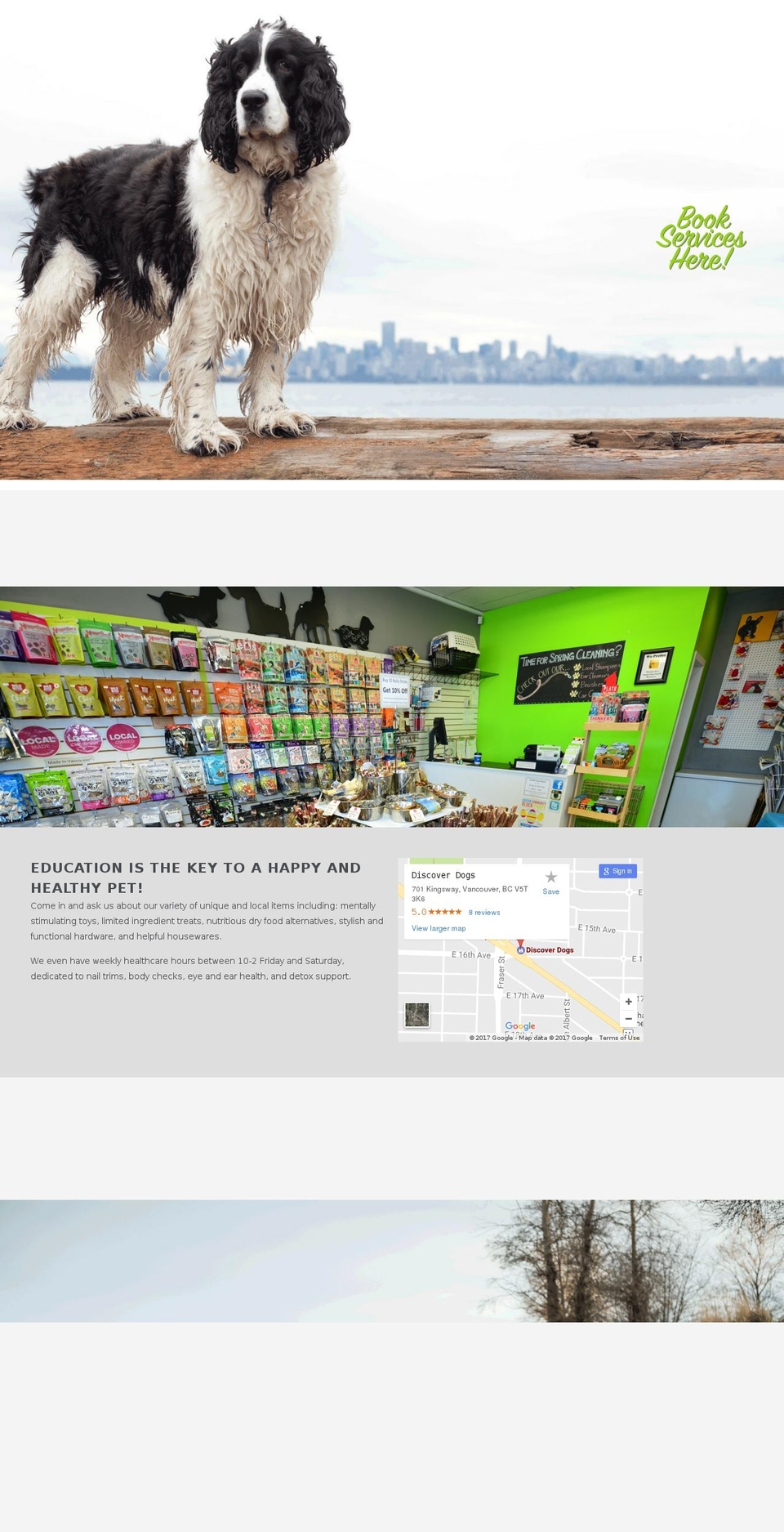 Pursuit Shopify theme site example discoverdogs.ca