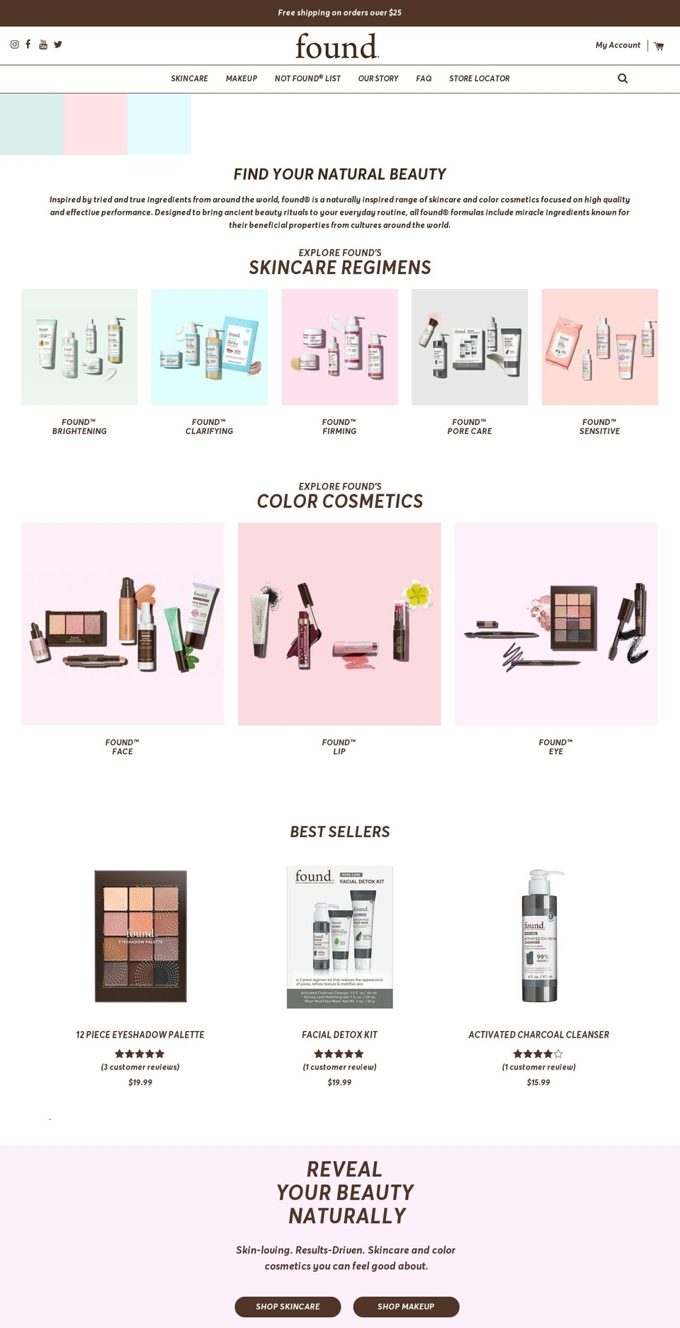 discoverfound.com shopify website screenshot