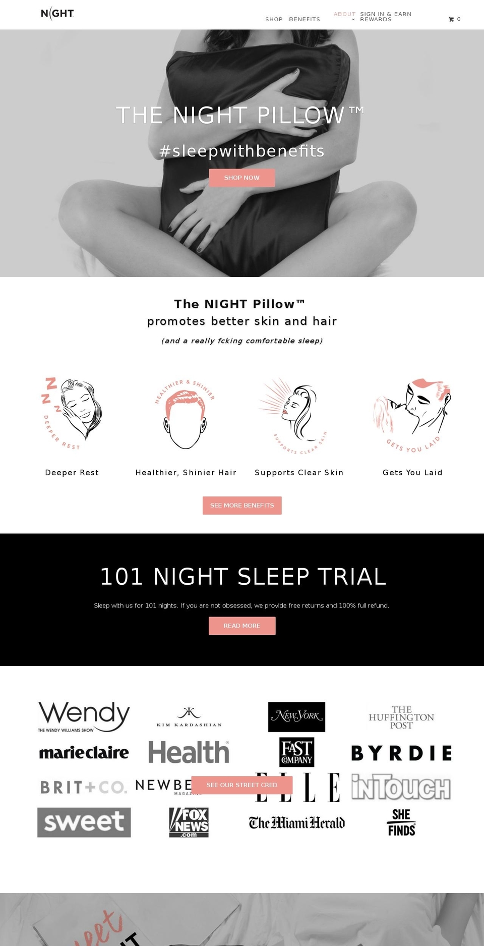 discovernight.com shopify website screenshot