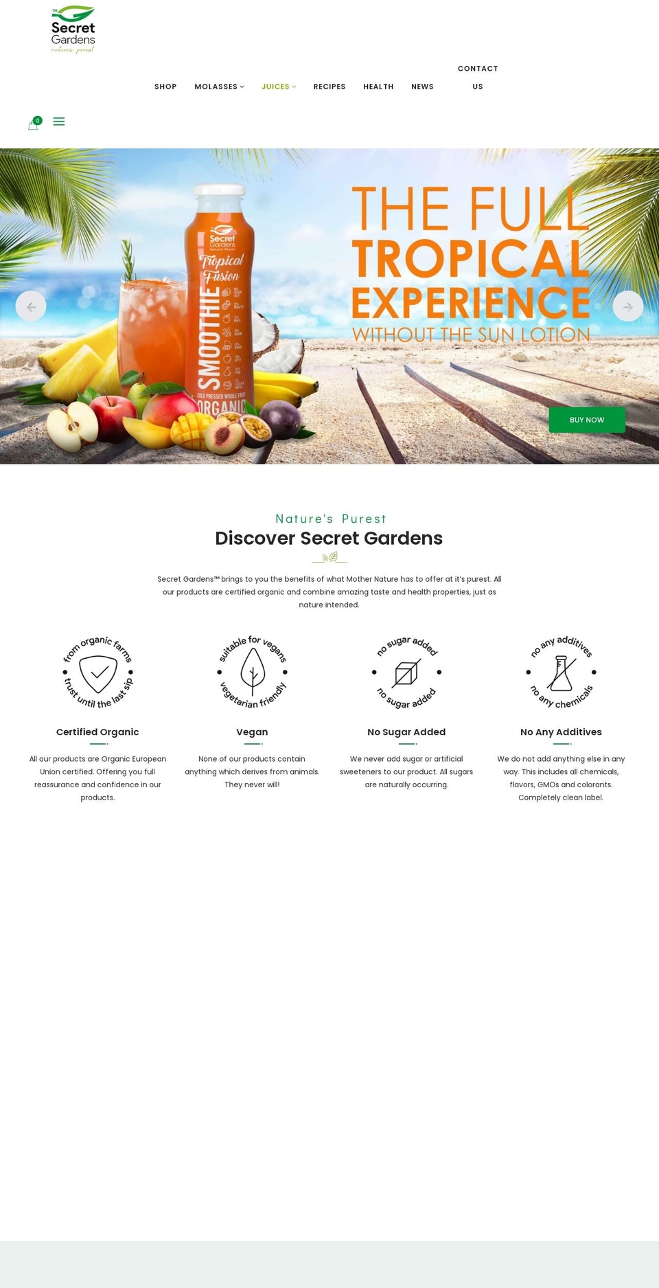 Garden Shopify theme site example discoversecretgardens.com