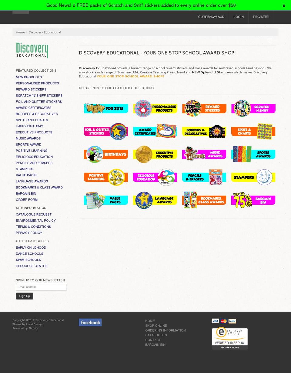 discoveryeducational.com — Shopify storefront screenshot