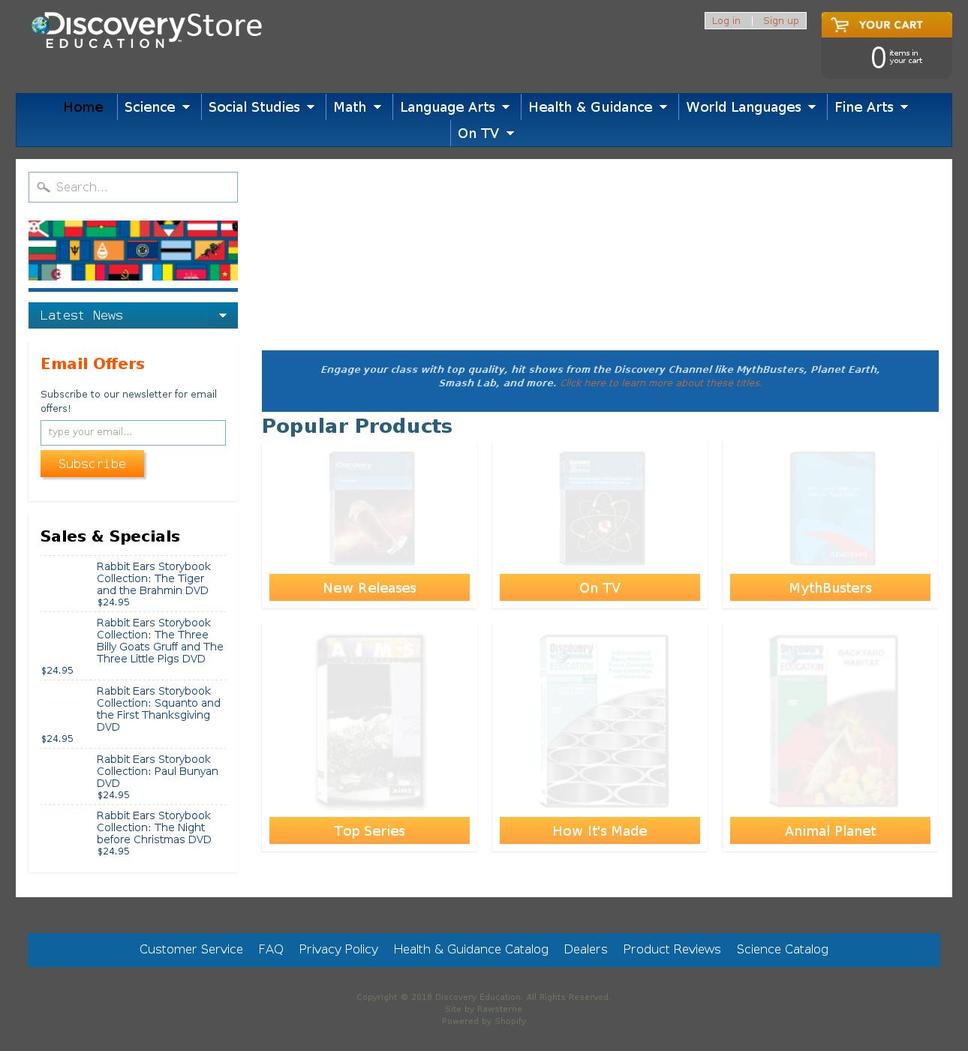 discoveryeducationstore.com — Shopify storefront screenshot