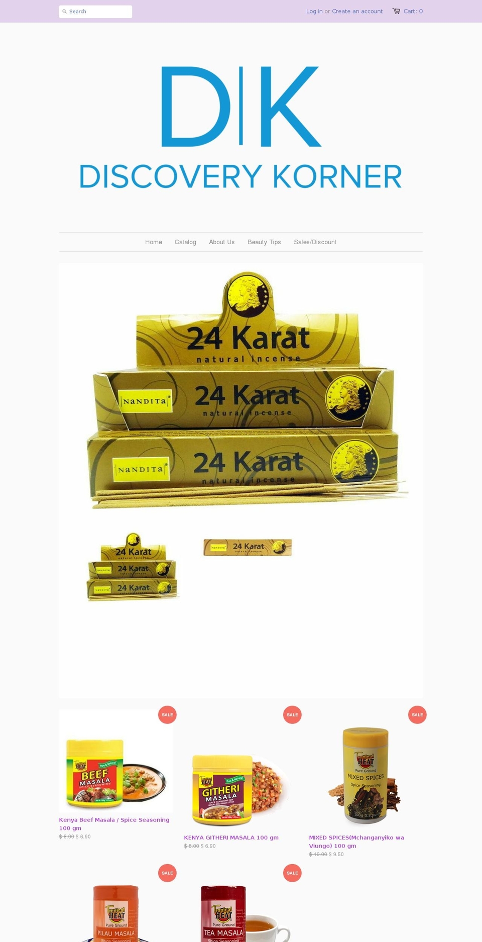 discoveryk.com — Shopify storefront screenshot