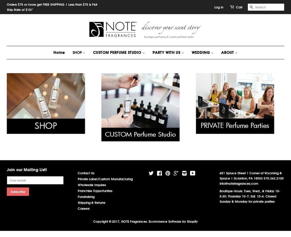 discoveryourscentstory.com shopify website screenshot
