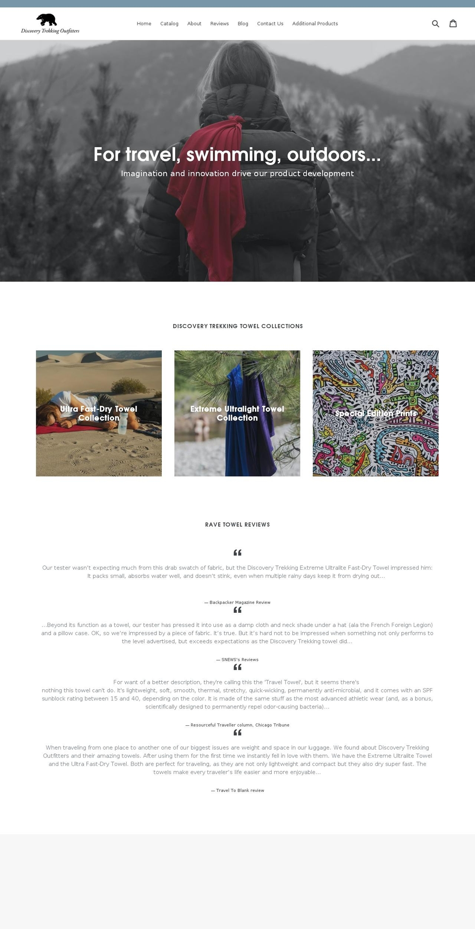 discoverytrekking.com — Shopify storefront screenshot
