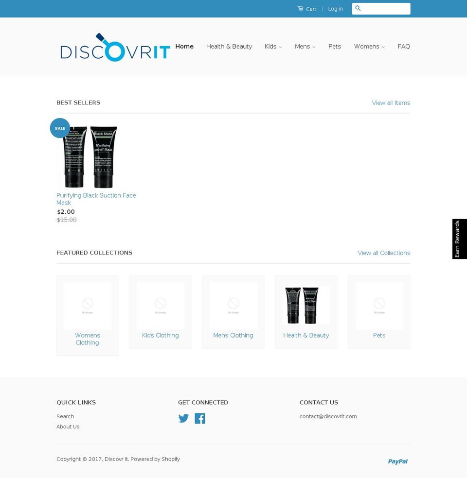 discovrit.com shopify website screenshot