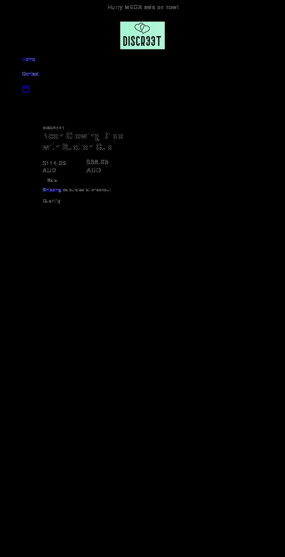 discr33t.com shopify website screenshot