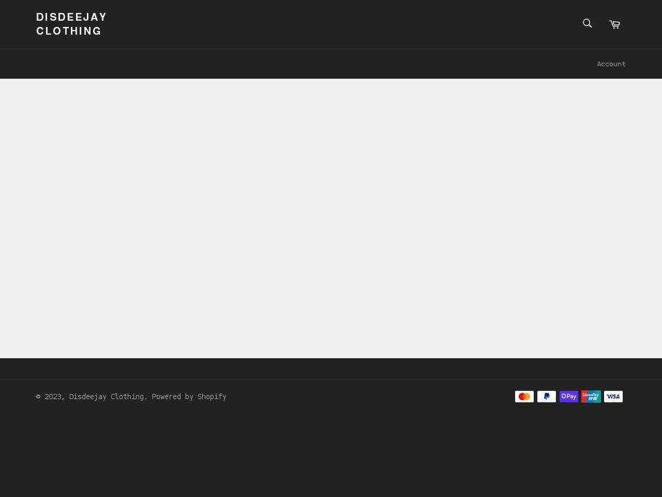 disdeejay.com shopify website screenshot