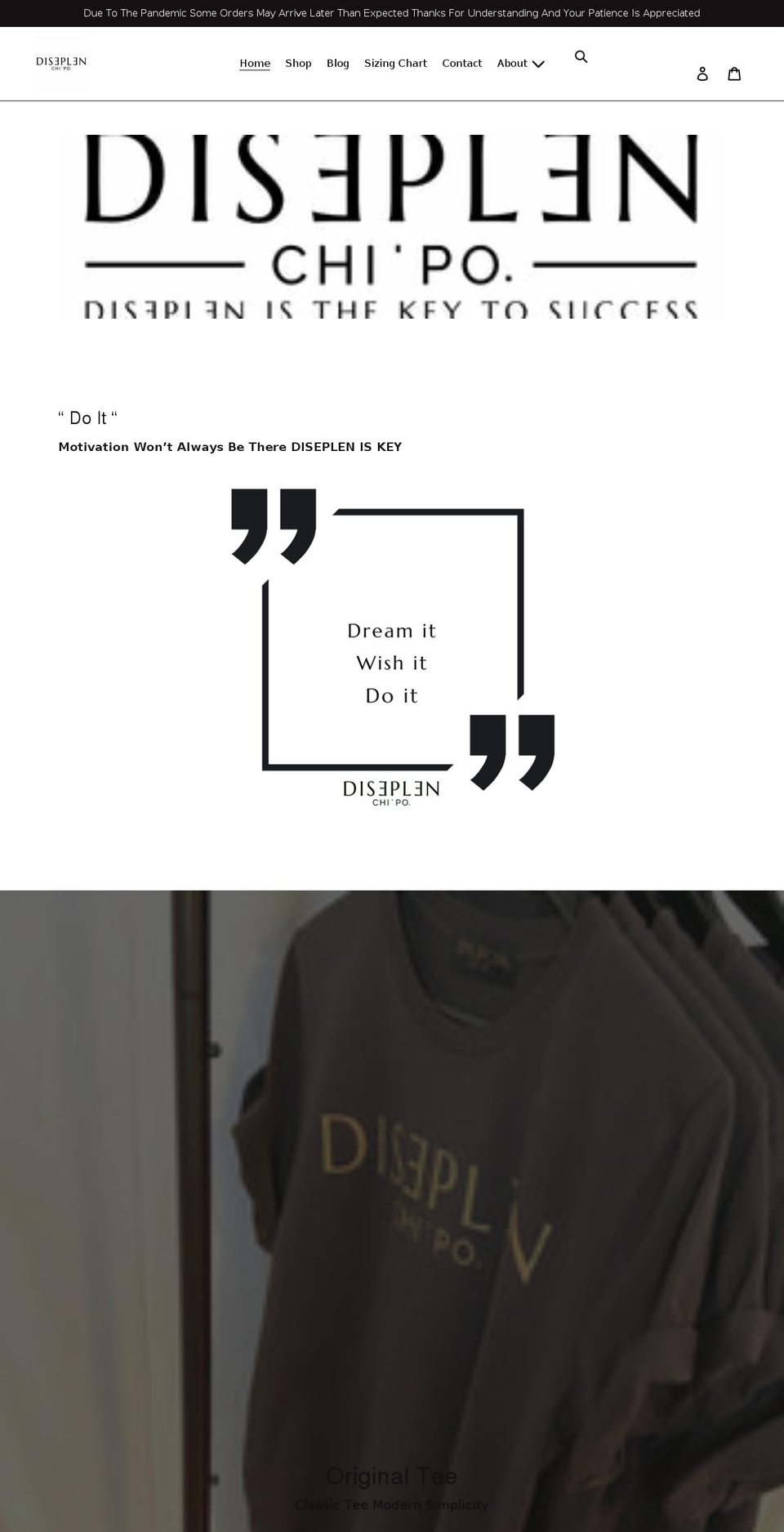 diseplencp.com shopify website screenshot