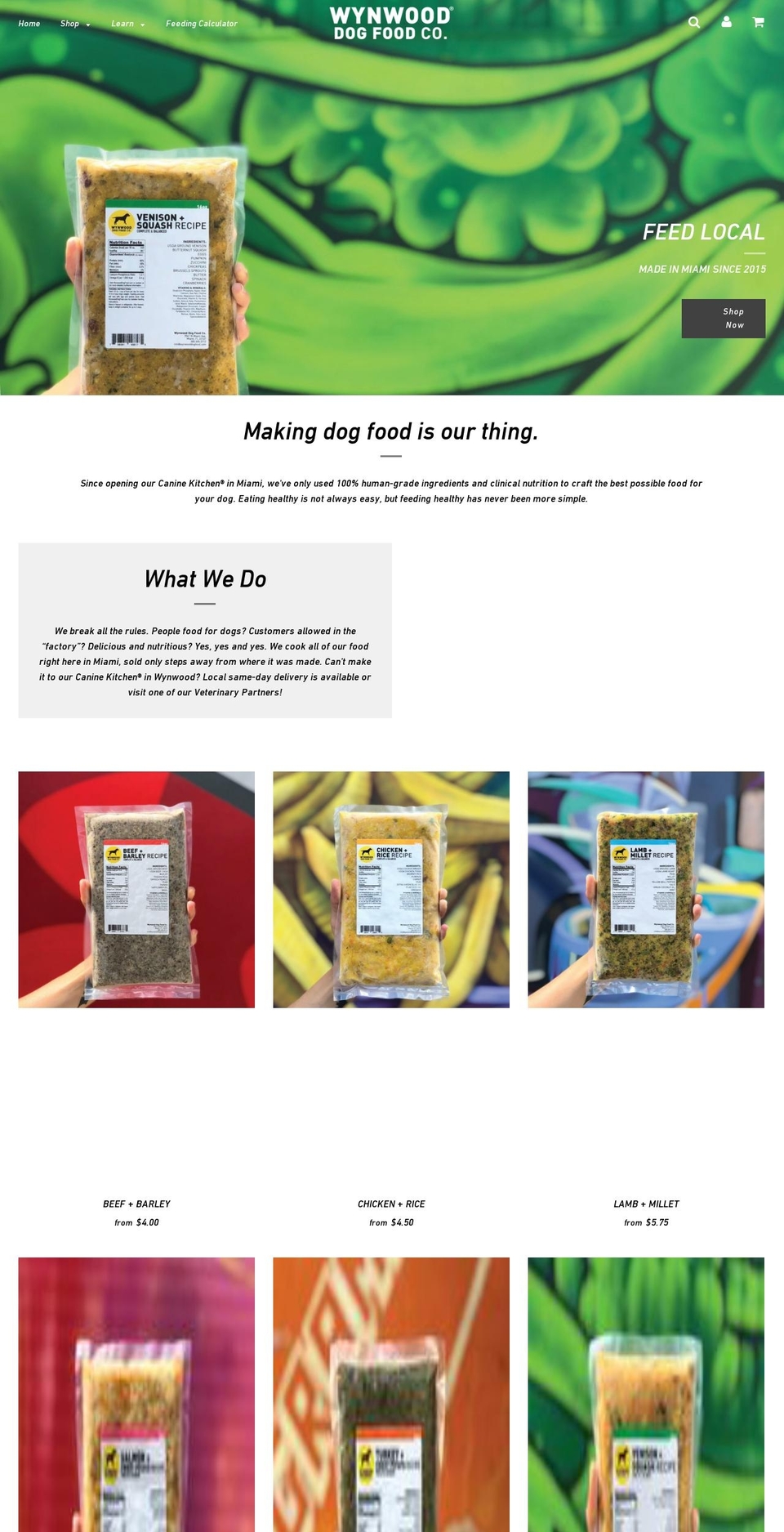 dishes4dogs.com — Shopify storefront screenshot
