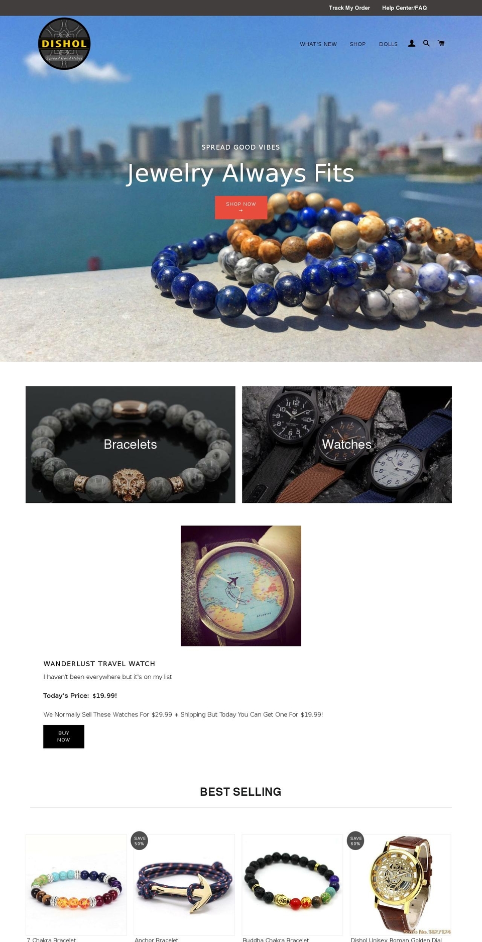 dishol.com shopify website screenshot