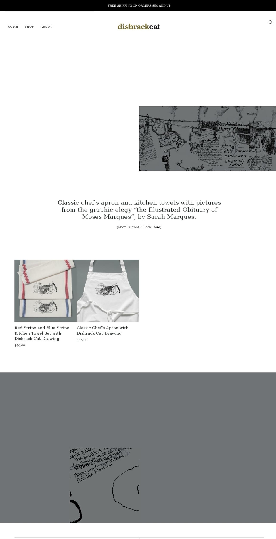 dishrackcat.com shopify website screenshot