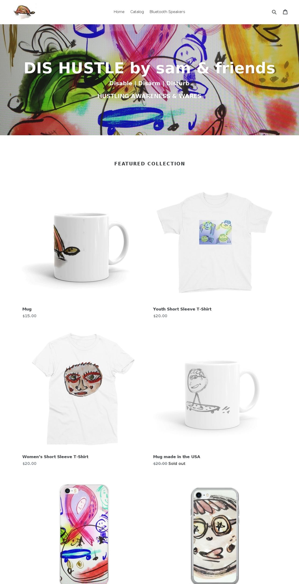 dishustle.com — Shopify storefront screenshot