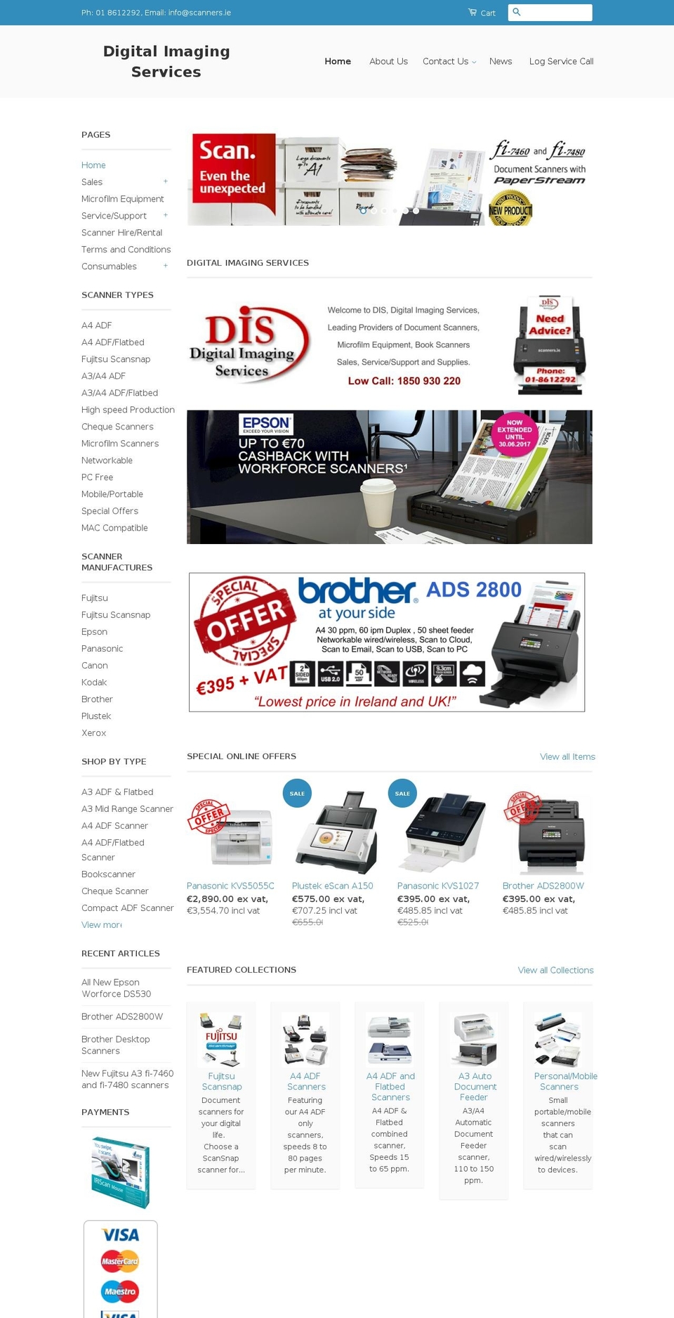 disireland.com shopify website screenshot