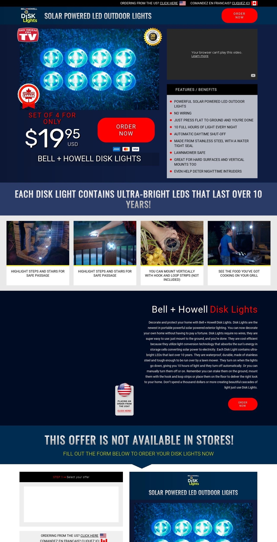 disklights.ca shopify website screenshot