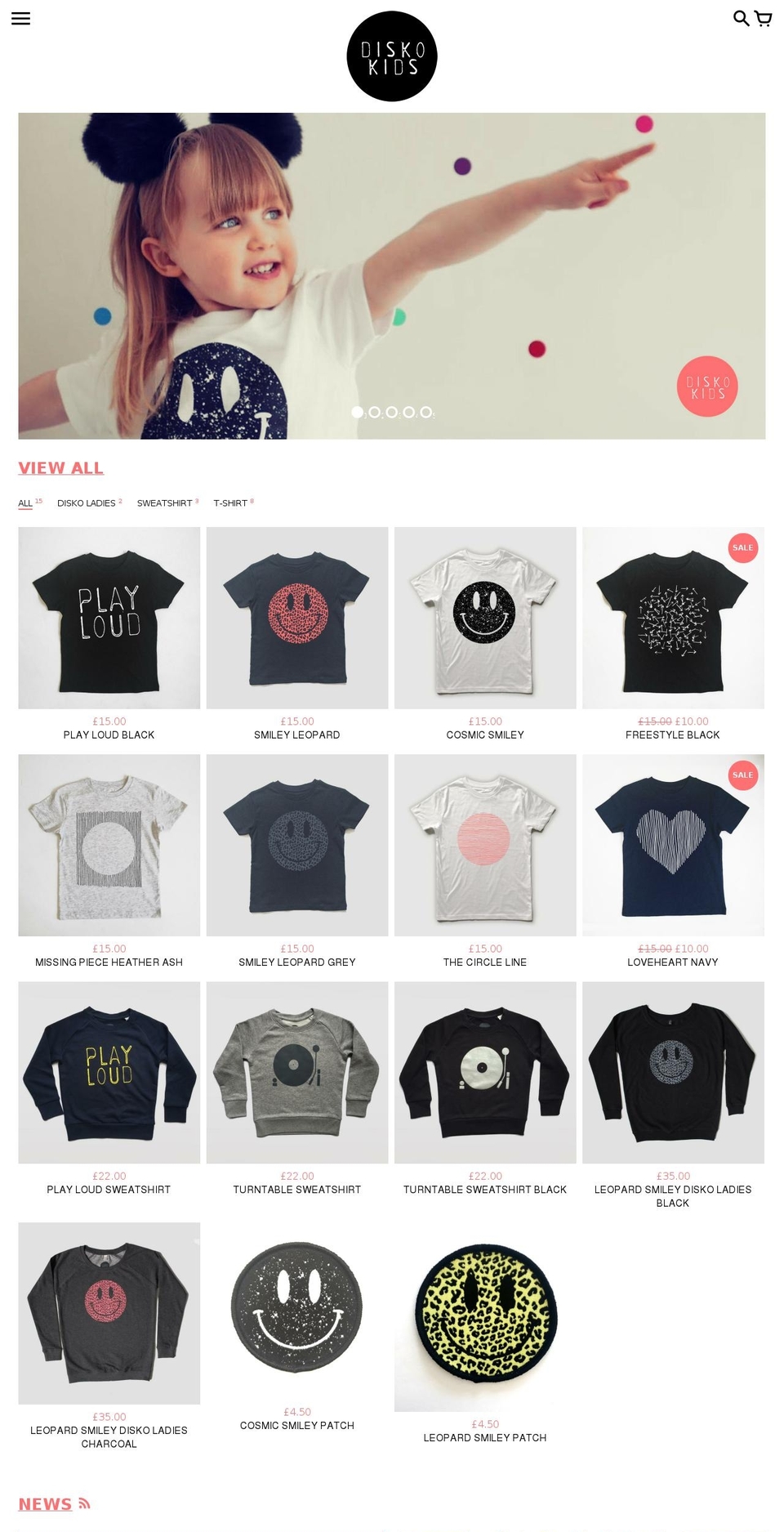 diskokids.co.uk shopify website screenshot