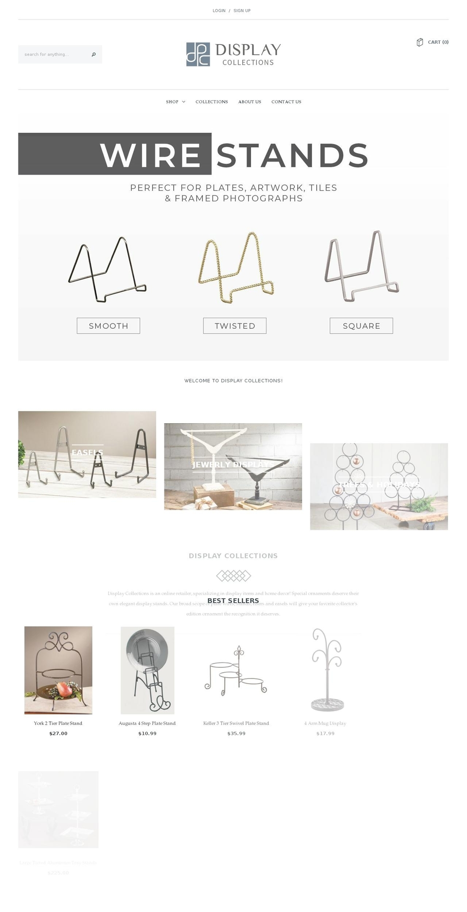 Avenue Shopify theme site example displaycollections.com