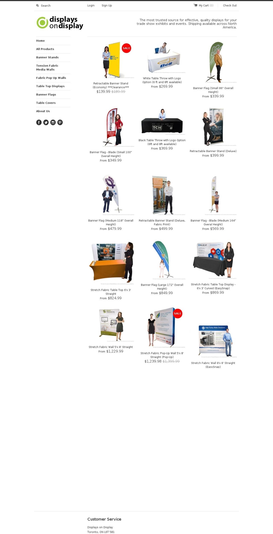 displaysondisplay.com shopify website screenshot
