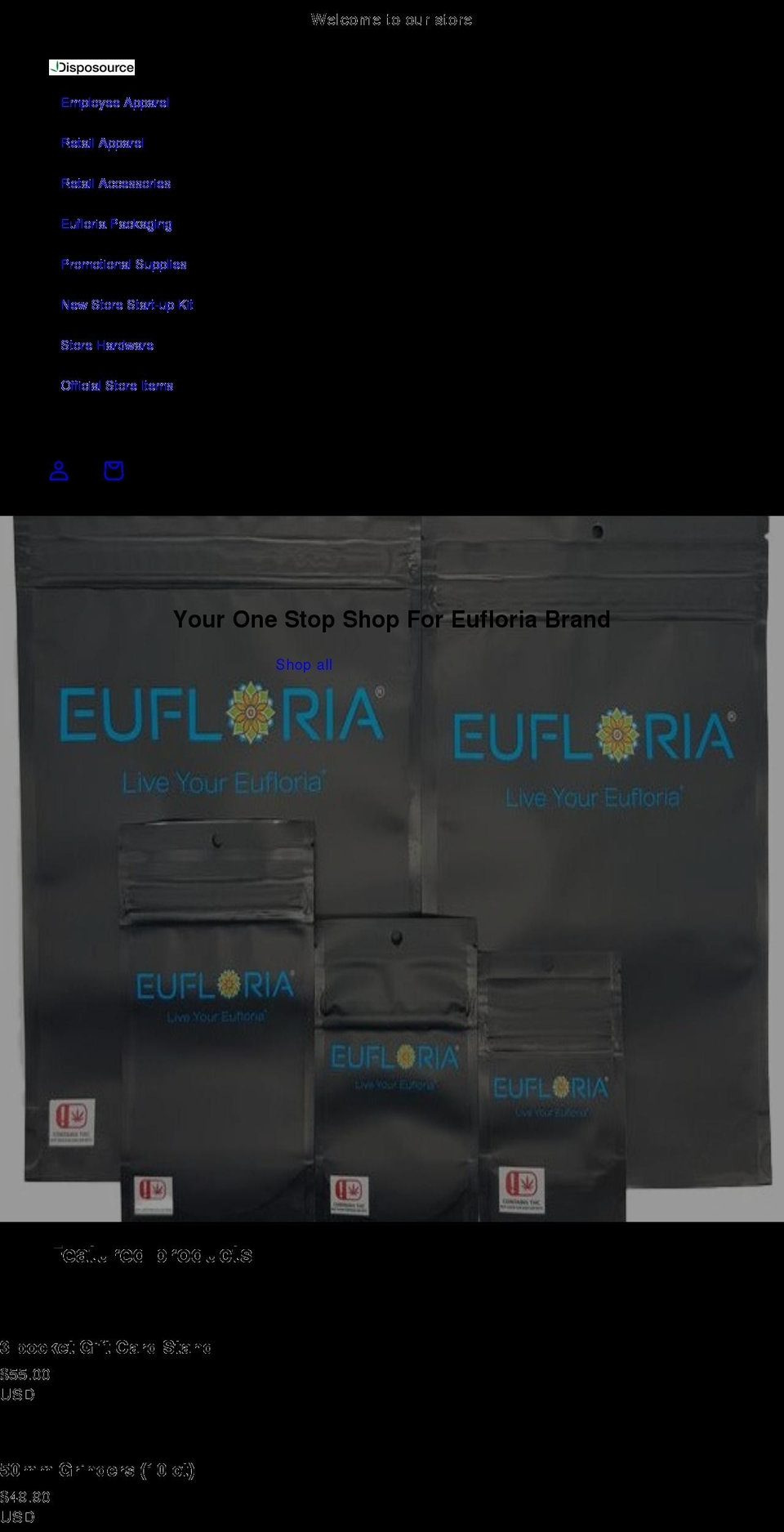 disposource.com shopify website screenshot