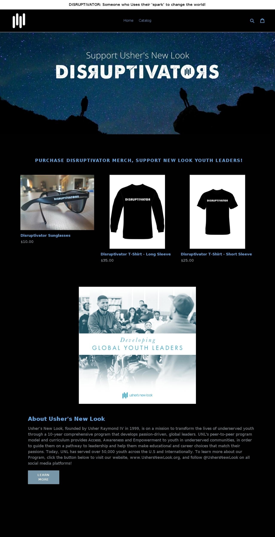disruptivator.org shopify website screenshot