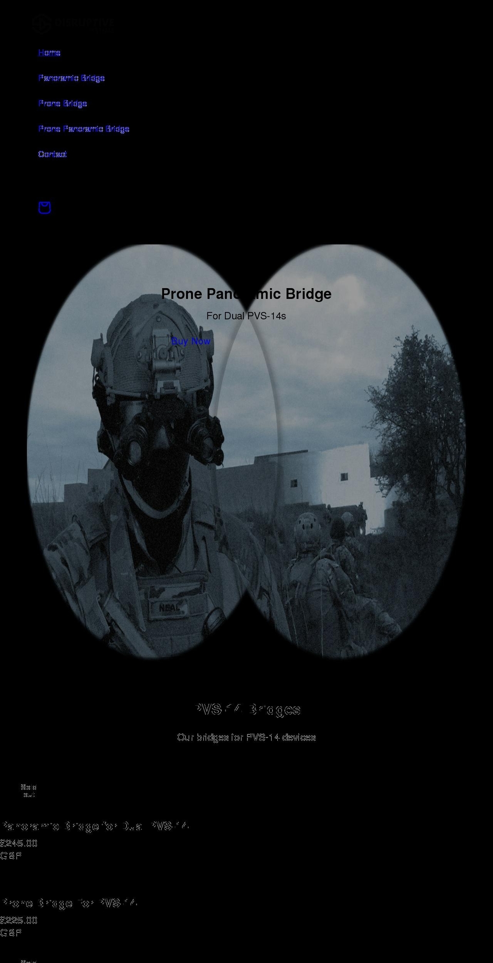 disruptive-systems.com shopify website screenshot