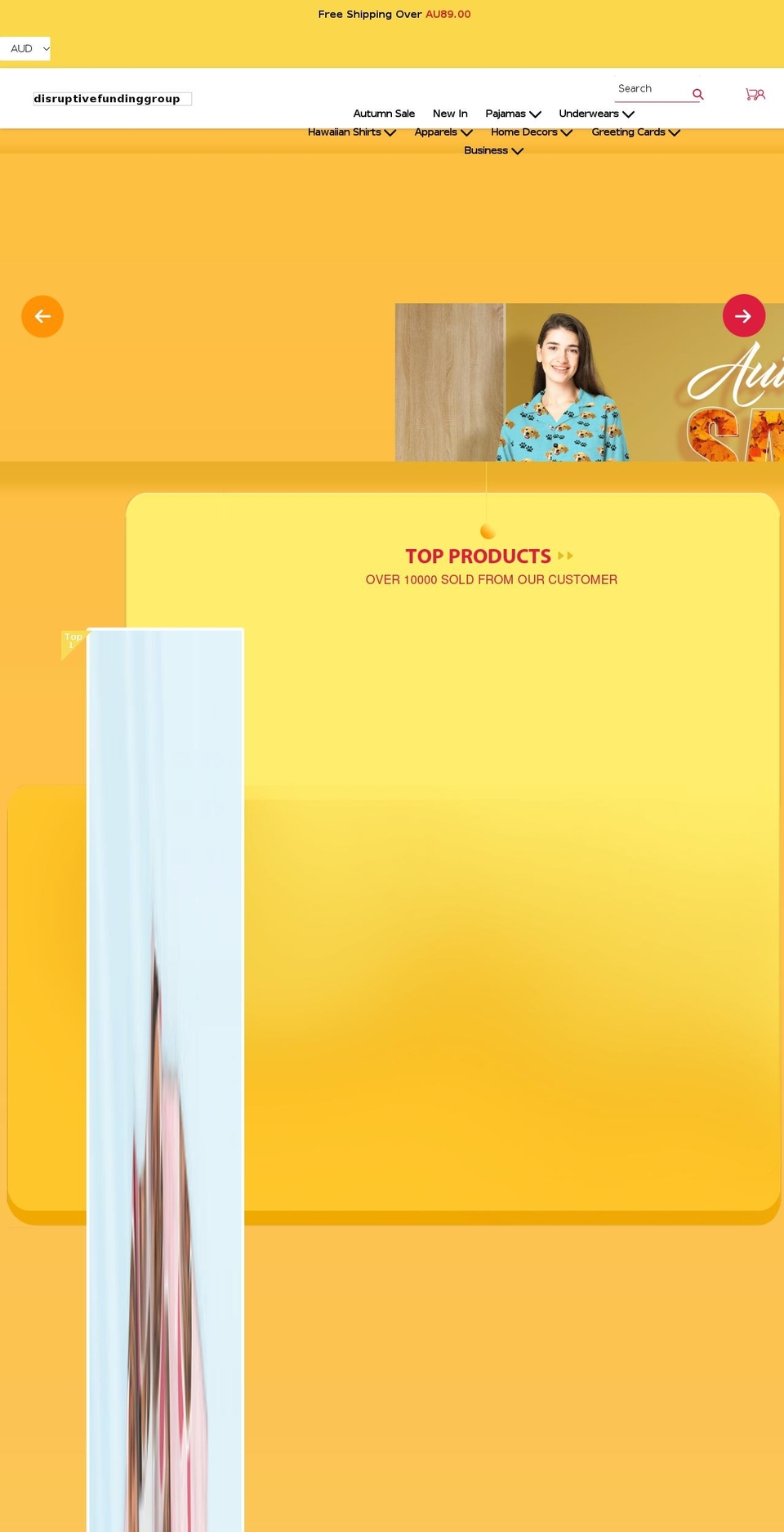 disruptivefundinggroup.com shopify website screenshot