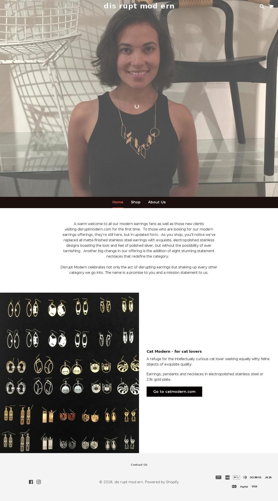 disruptmodern.com — Shopify storefront screenshot