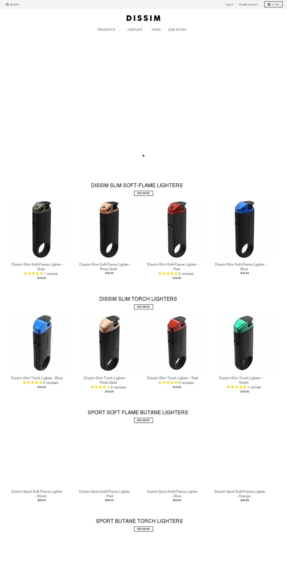 dissim.com shopify website screenshot